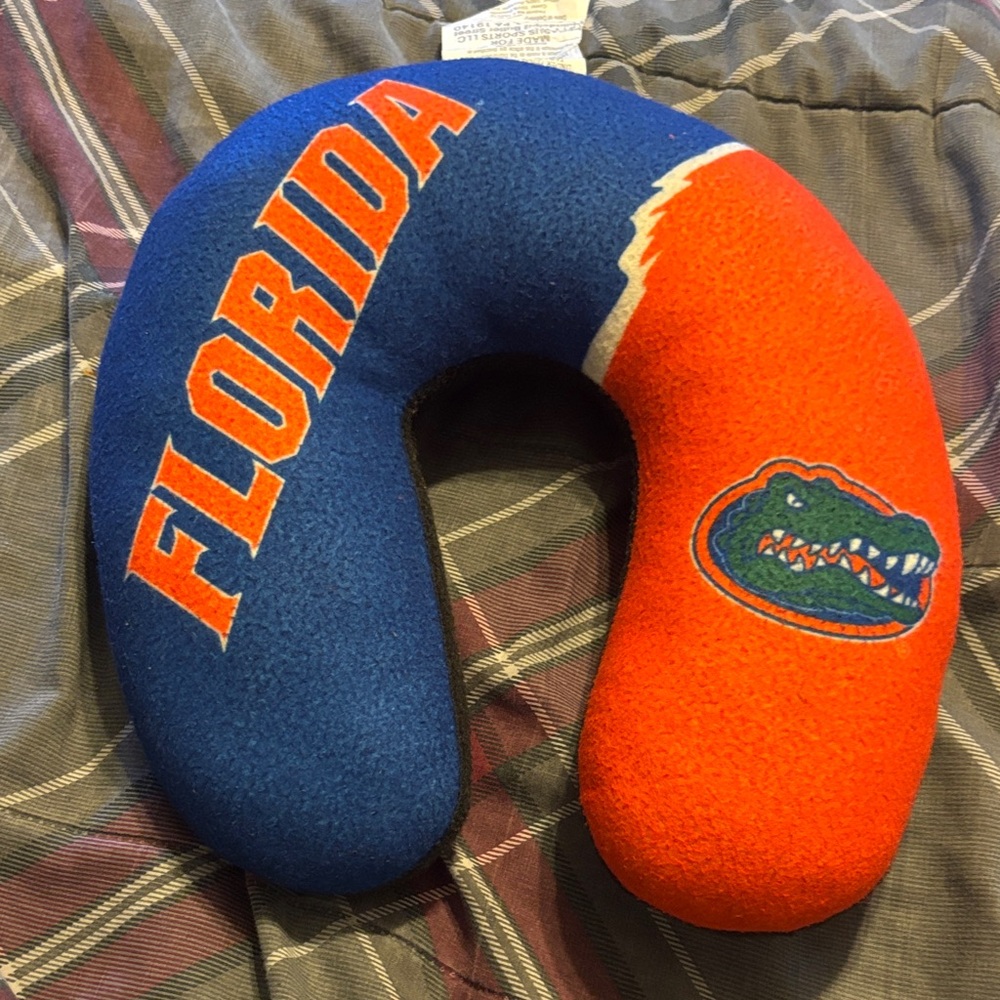 Florida Gators Blue and Orange Neck Pillow